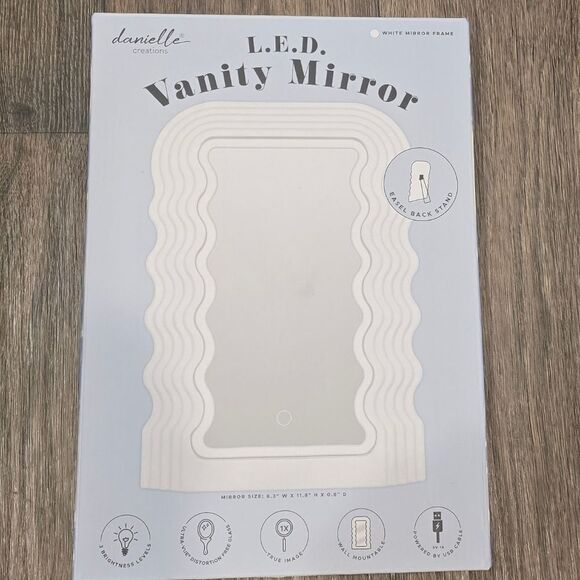 Danielle Creations L.E.D. Wavy Vanity Mirror - Picture 5 of 8